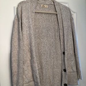 tan knit cardigan